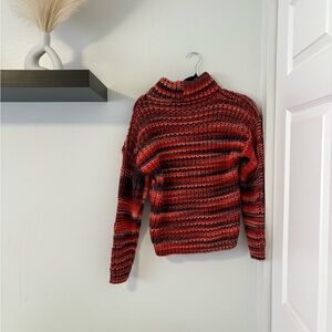 Pink and Orange Turtle Neck Sweater